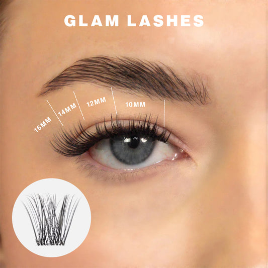 Glam Lashes – Look Semi Intenso Ciglia a Ciuffetti Preincollate